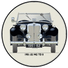 MG TD II 1951-52 (square lights & wire wheels) Coaster 6
